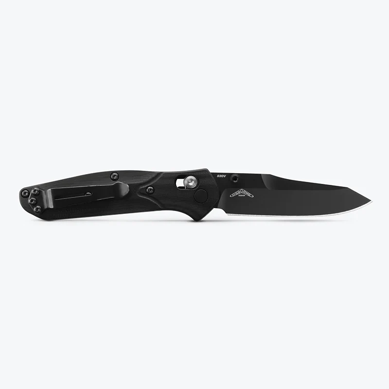 Benchmade Mini Osborne CPM S30V Steel Reverse Tanto Blade Black G10 Handle EDC Knife - Image 3