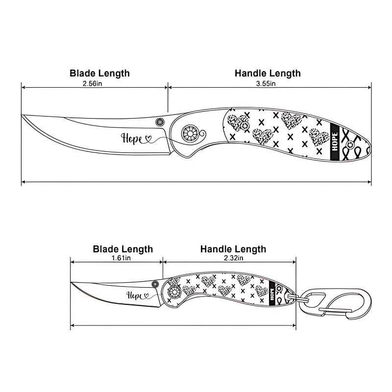 Brighten Blades Women's EDC Pocket Knife - Inspirational - Image 22