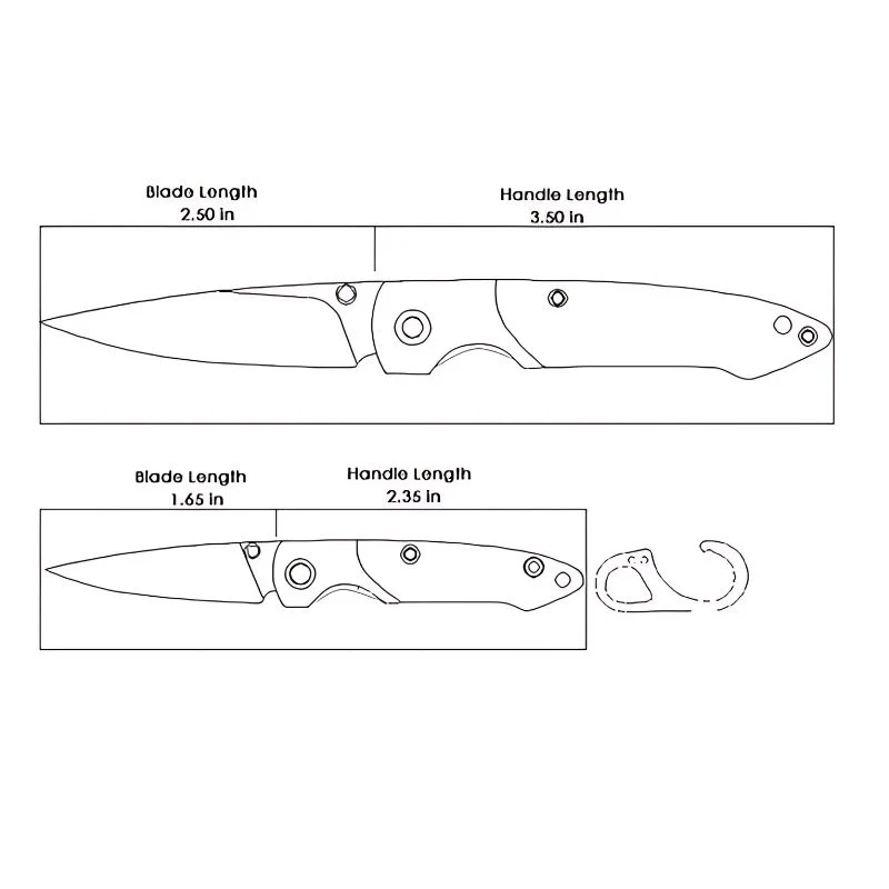 Brighten Blades Women's EDC Folding Knife - Not So Heavy Metal - Image 10