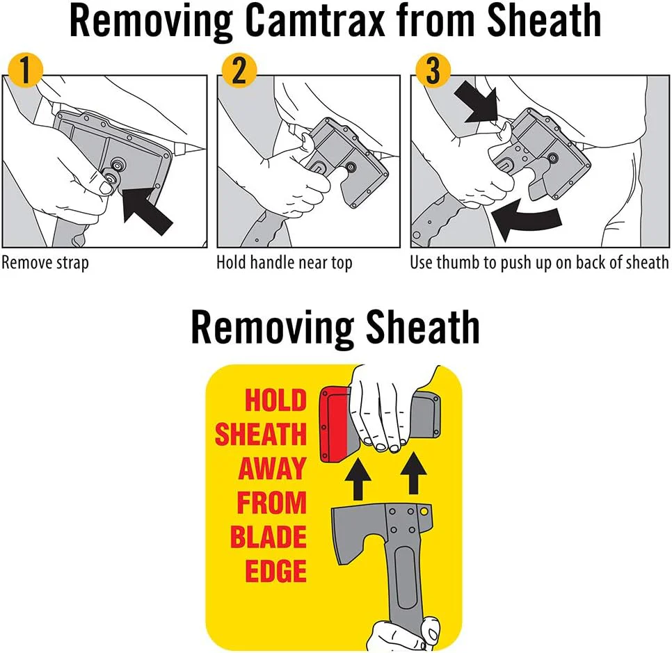 Camillus Camtrax 3-in-1 Hatchet, Hammer, and Folding Saw - Image 6