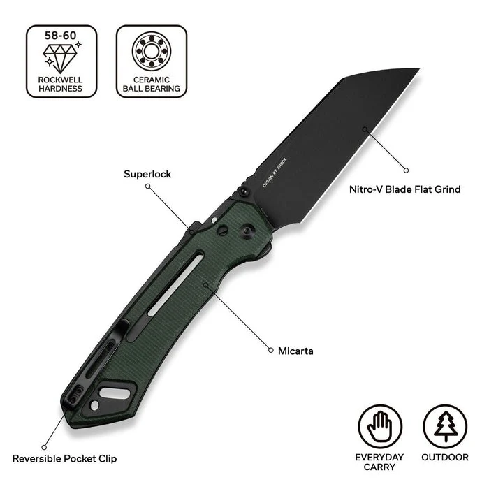 Civivi Buster FG, Thumb Stud & Superlock Pocket Knife, Nitro-V Blade - Image 39
