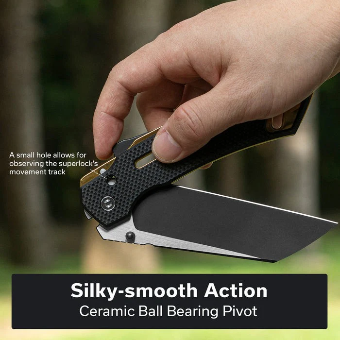 Civivi Buster FG, Thumb Stud & Superlock Pocket Knife, Nitro-V Blade - Image 5