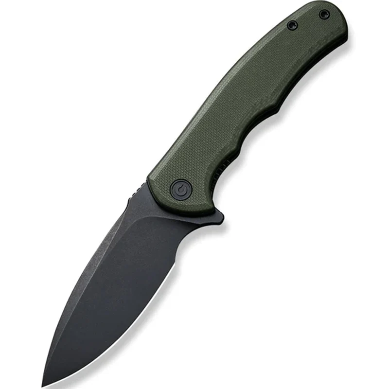 Civivi Mini Praxis - Green G10 Handle Black Stonewashed D2 Blade - Image 8