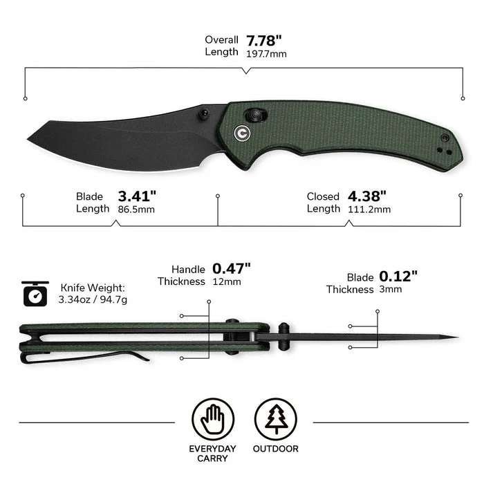 CIVIVI Sixgill Thumb Stud & Crossbar Lock Pocket Knife - Image 37
