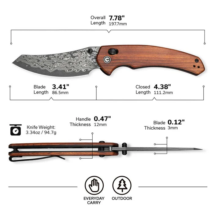 CIVIVI Sixgill Thumb Stud & Crossbar Lock Pocket Knife - Image 52