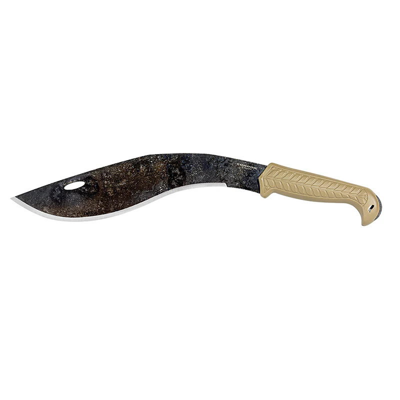Condor Terrakukri 13.2" 1075 High Carbon Steel Full Tang Fixed Blade Polypropylene Handle WIth Sheath - Image 4