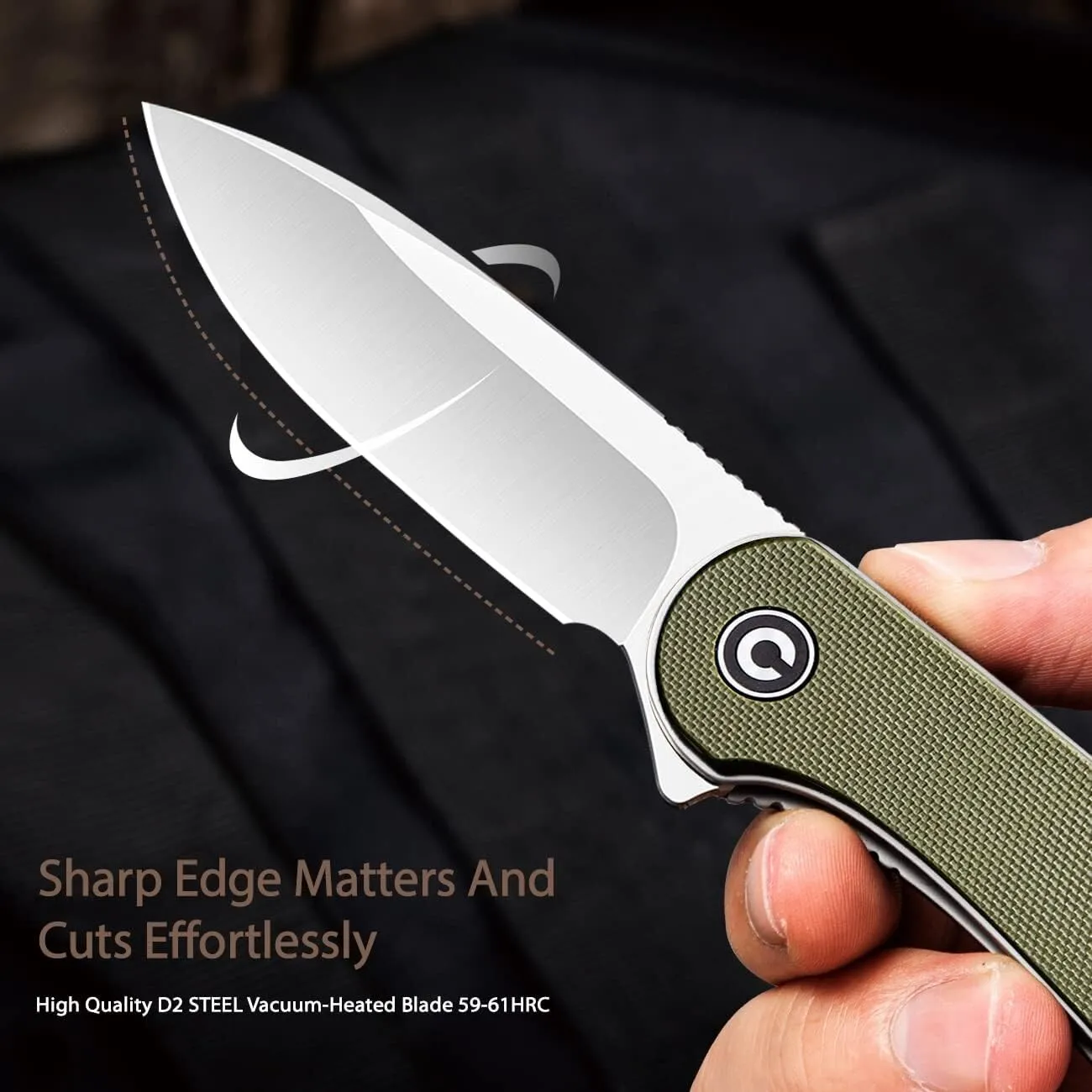 CIVIVI Elementum - Dark Green Micarta Handle - Image 9