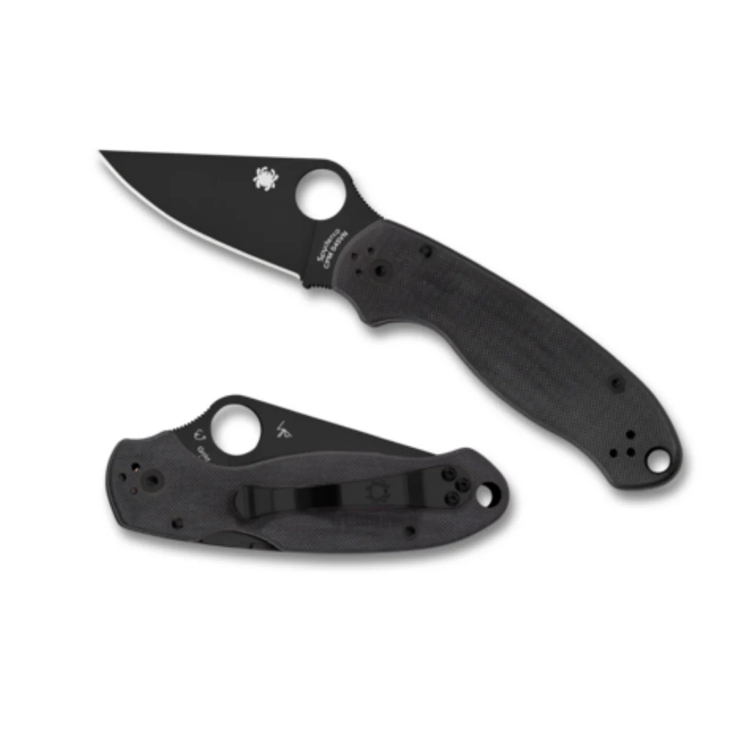 Spyderco PARA 3 G-10 Black Blade