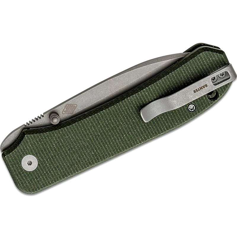 WE Big Banter - Green Canvas Micarta Handle - Image 5