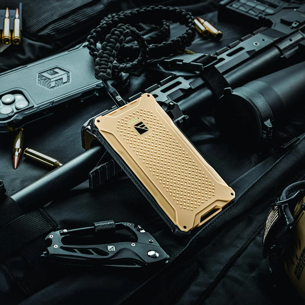 Dark Energy Poseidon Pro IP68 Rugged 10000mAh Fast Charge Power Bank - Tan - Image 3