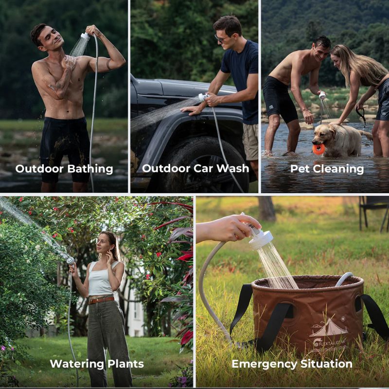 Flextail Max Shower - Rechargeable Outdoor Shower - Image 4