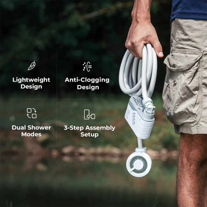 Flextail Max Shower - Rechargeable Outdoor Shower - Image 7
