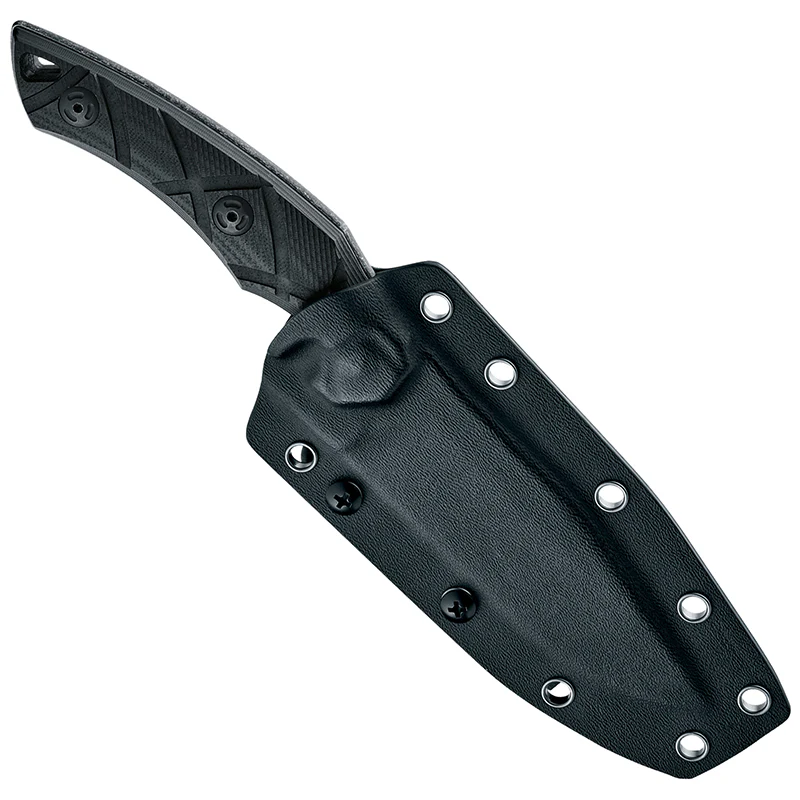 Fox Edge Lycosa Fixed Knife, 8Cr13MoV Drop Point Full Tang Blade, G10 Handle with Kydex Sheath - Image 5