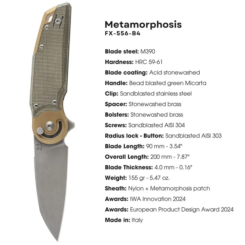 Fox Knives FX-556 Metamorphosis Radius Lock Folding Knife - Image 12