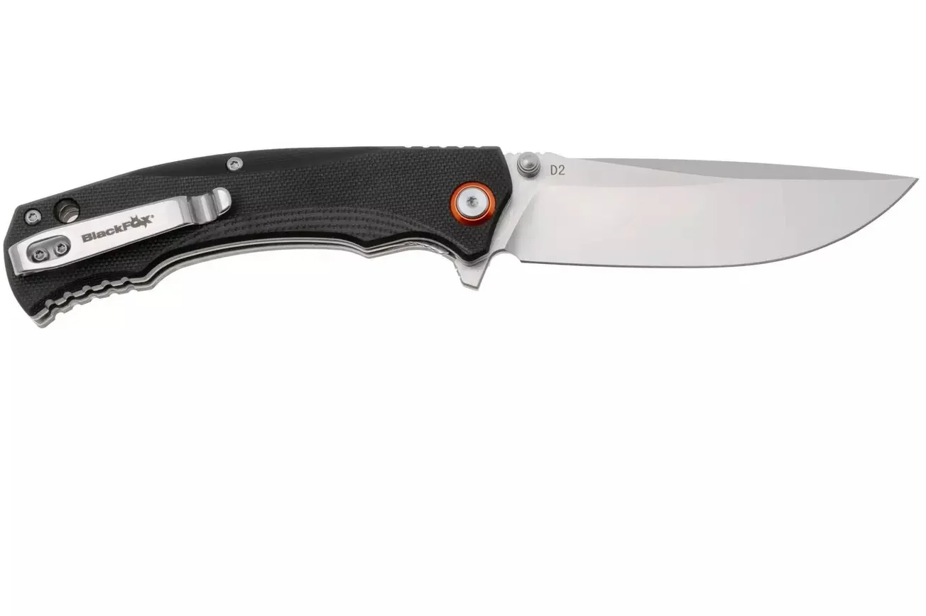 Fox Knives BF-782 OR Spectrum, D2 Steel Pocket Knife with Black G10 Handle - Image 2