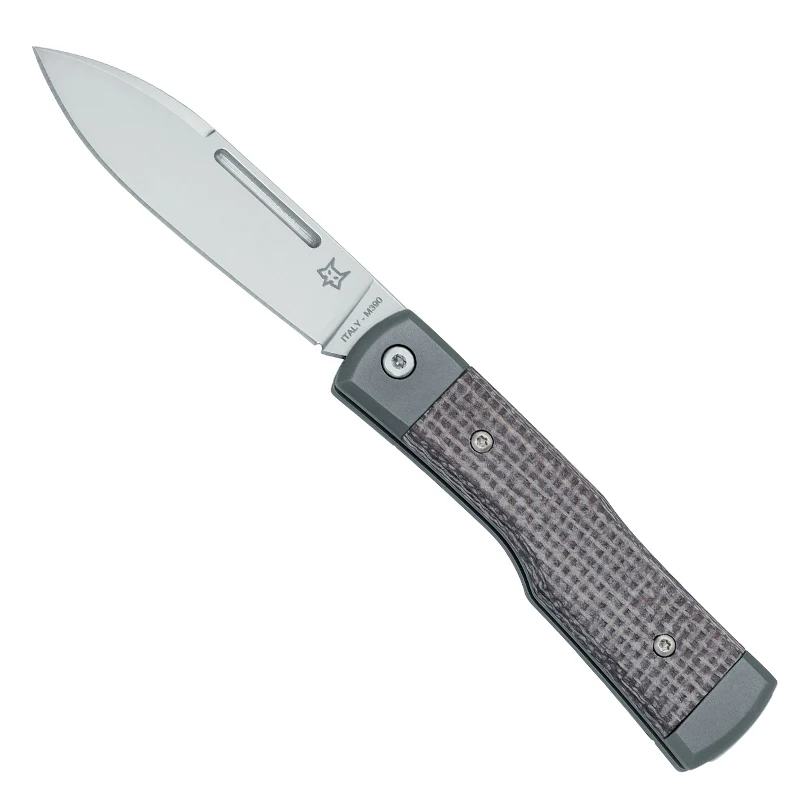 Fox Knives FX-558 Barlow, M390 Stainless Steel Blade, Satin Finish, Titanium Handle - Image 4