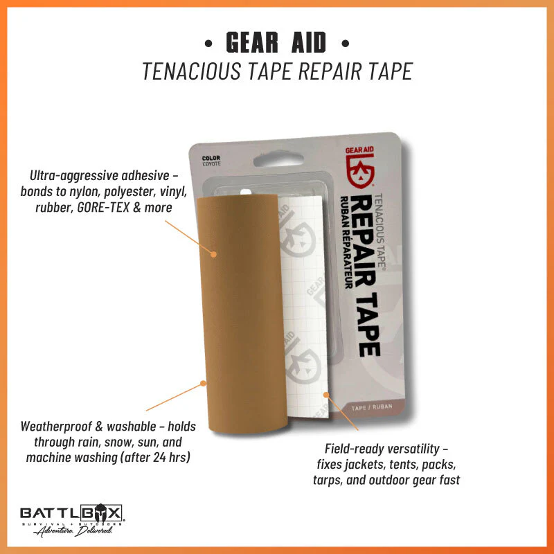 GEAR AID Tenacious Tape Repair Tape - Coyote - Image 6