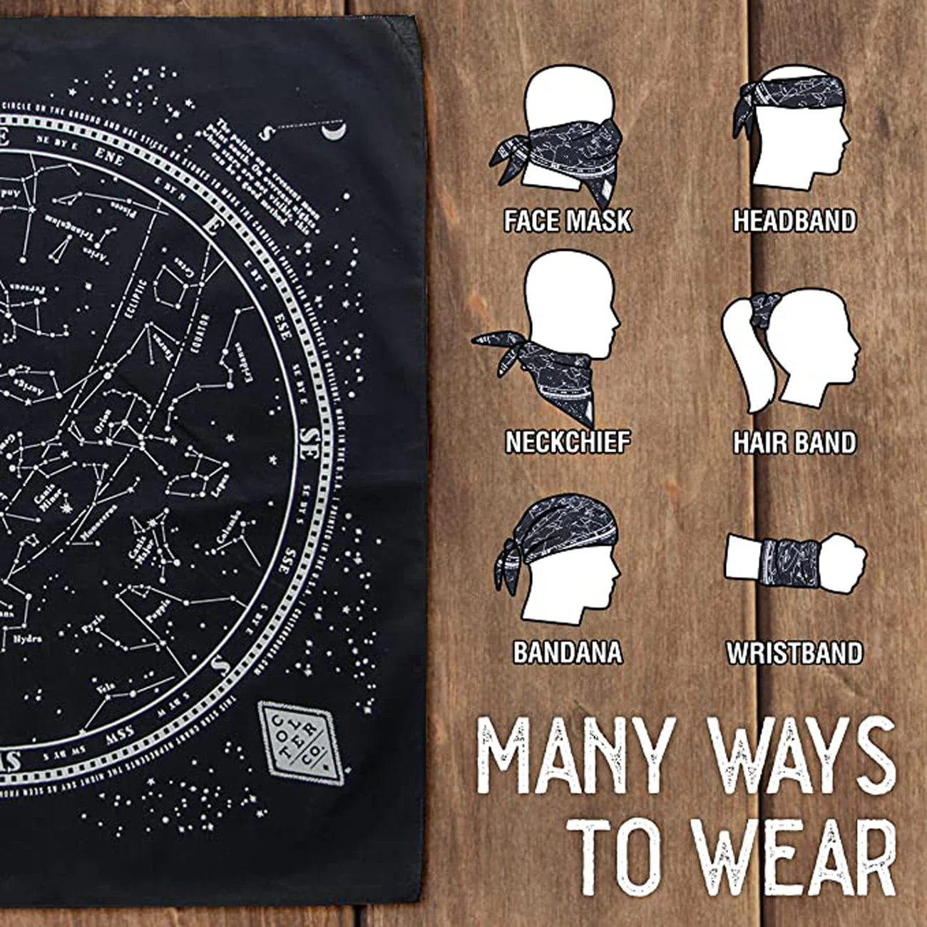 Colter Co. Glow In The Dark Stargazer Bandana - Image 10