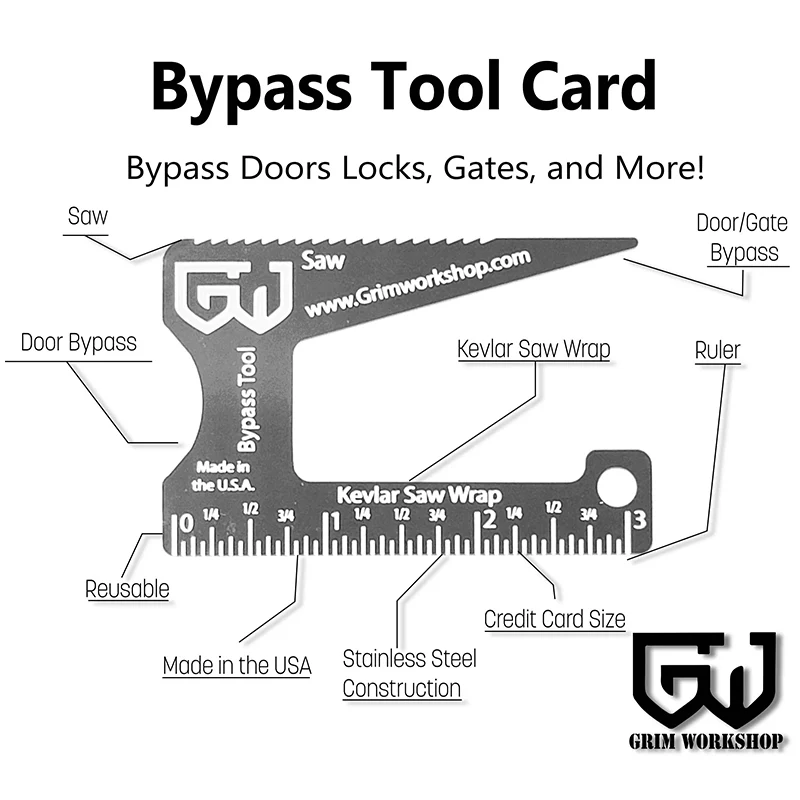 Grim Workshop Bypass Card - Gate and Door Lock Bypass Tool - Image 2