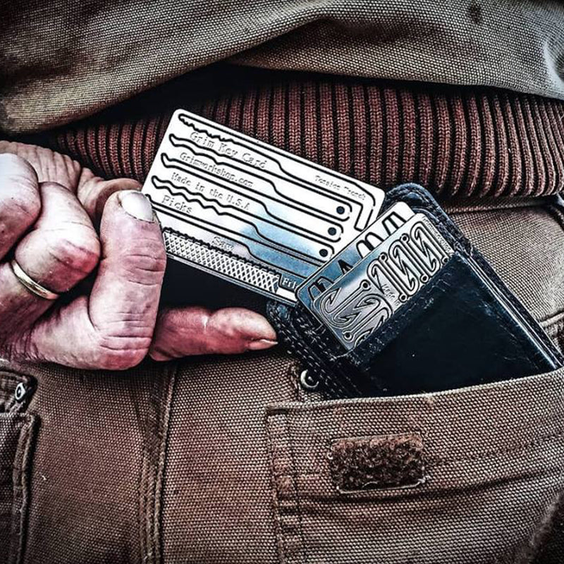 Grim Workshop Grim Key Card - Credit Card Lock Pick Set and Escape Kit - Image 6