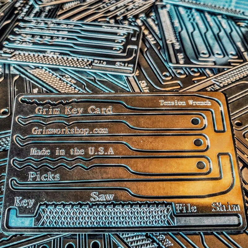 Grim Workshop Grim Key Card - Credit Card Lock Pick Set and Escape Kit - Image 8