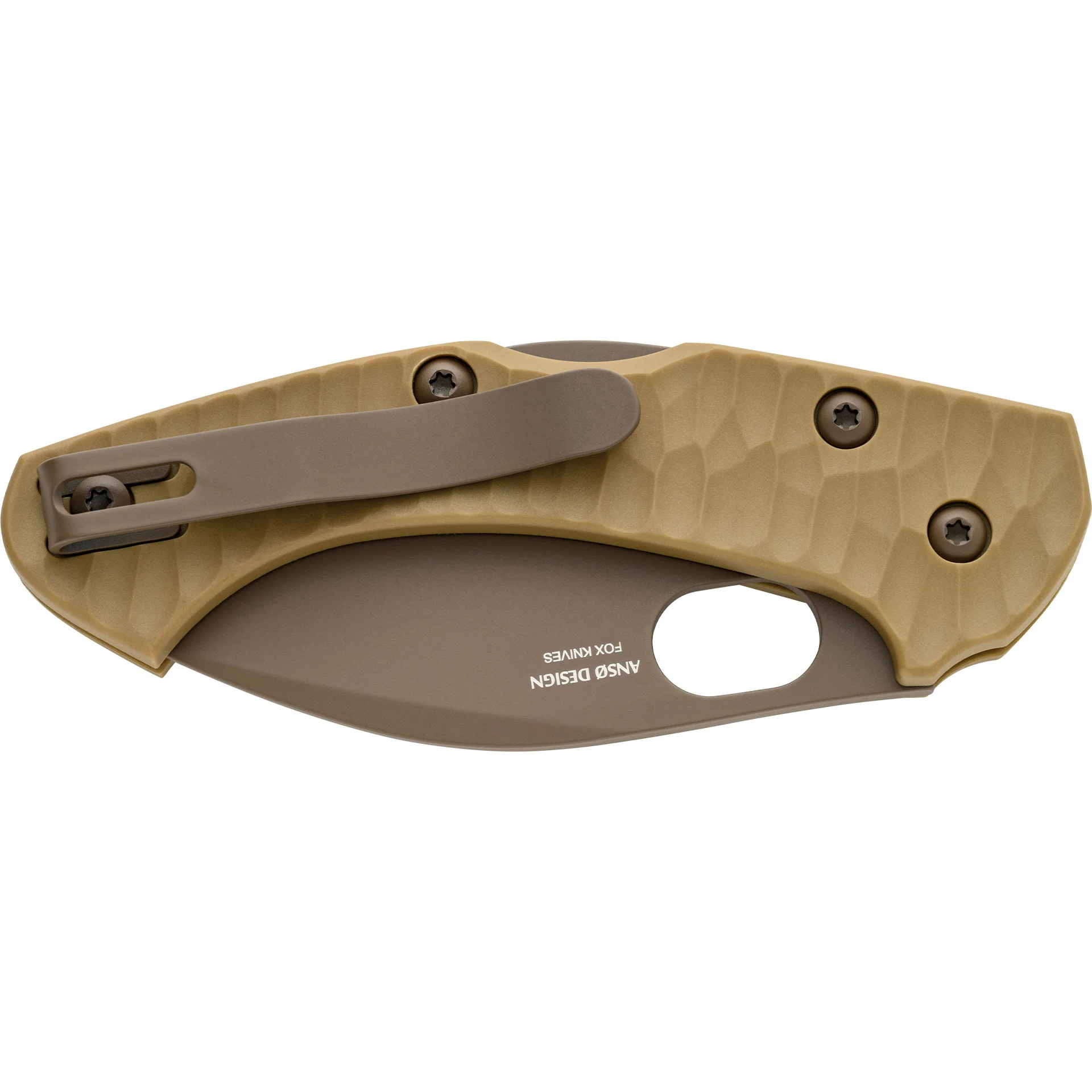 Fox Knives Italy Zero 2.0 Desert Warrior Jens Anso Lockback Pocket Knife - Image 4