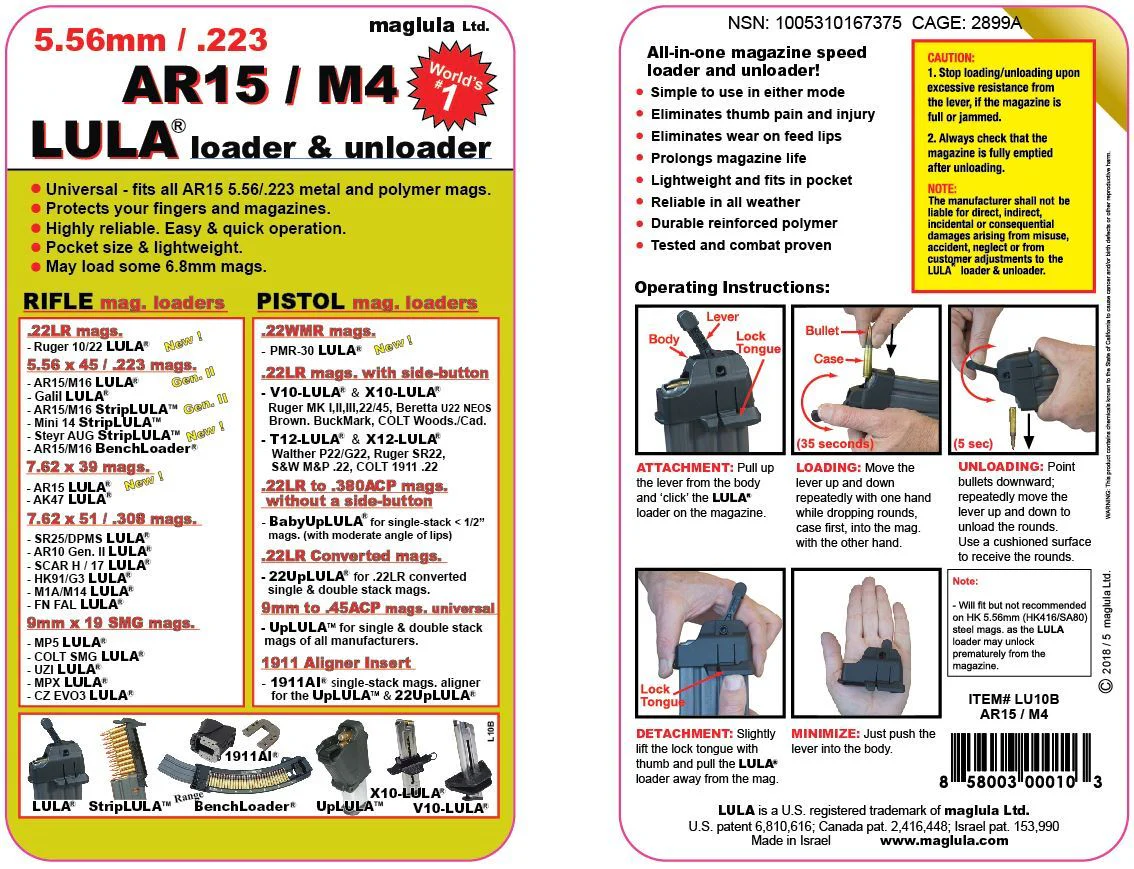 M4 / AR15 5.56 / .223 LULA® Loader & Unloader - Image 3