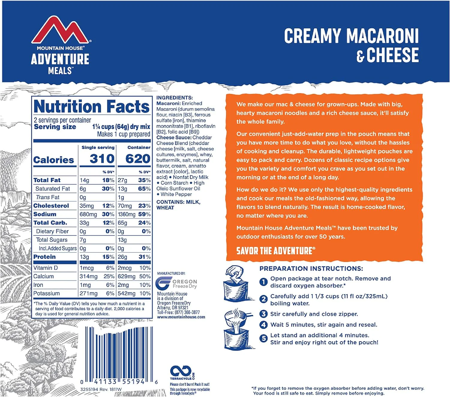 Mountain House Creamy Macaroni & Cheese - Image 2