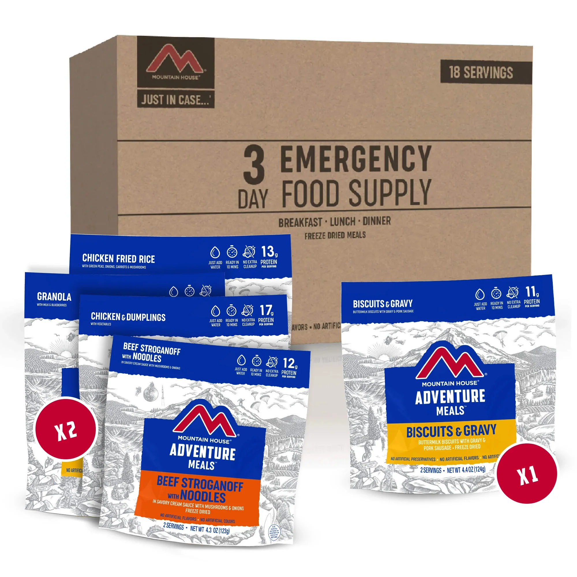 Mountain House Three Day Emergency Food Supply