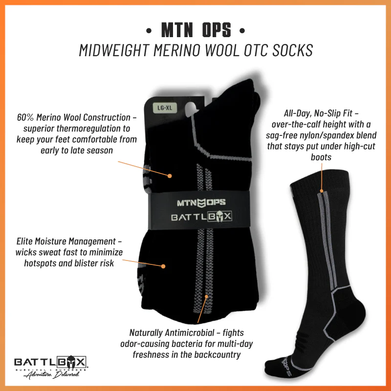 MTN Ops Midweight Merino Wool OTC Socks - Image 7