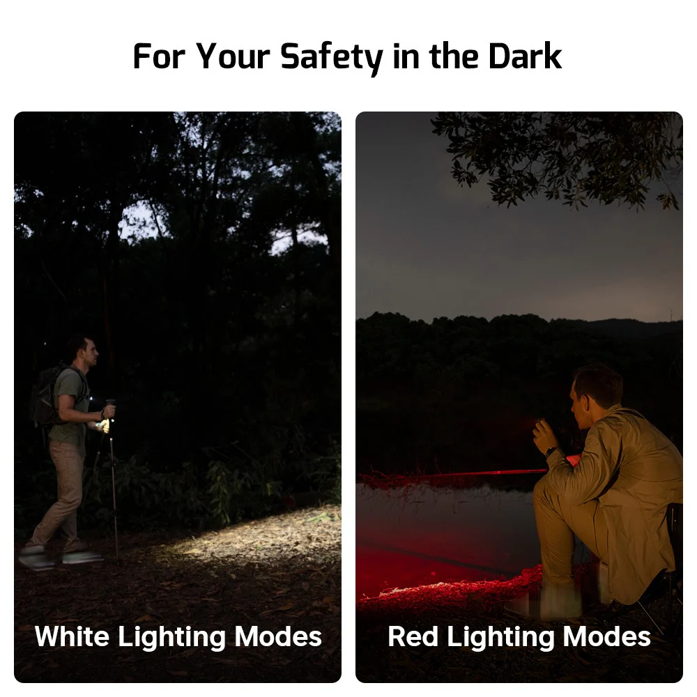 Olight Oclip Pro Clip on Flashlight with Floodlight Spotlight and Red Light - Image 7