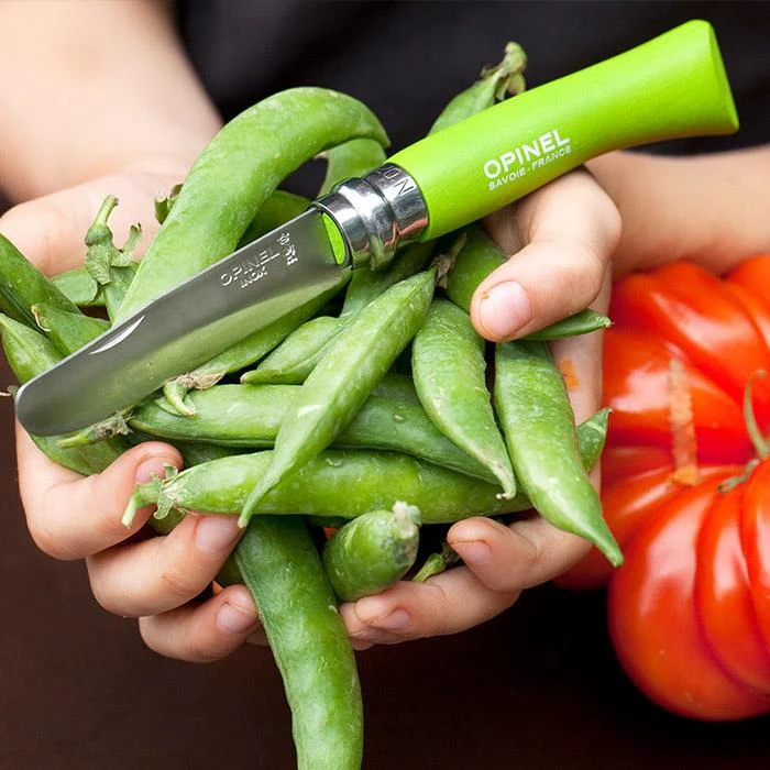Opinel No. 7 My First Opinel Folding Knife, Stainless Steel Pocket Knife with Wood Handle - Image 3