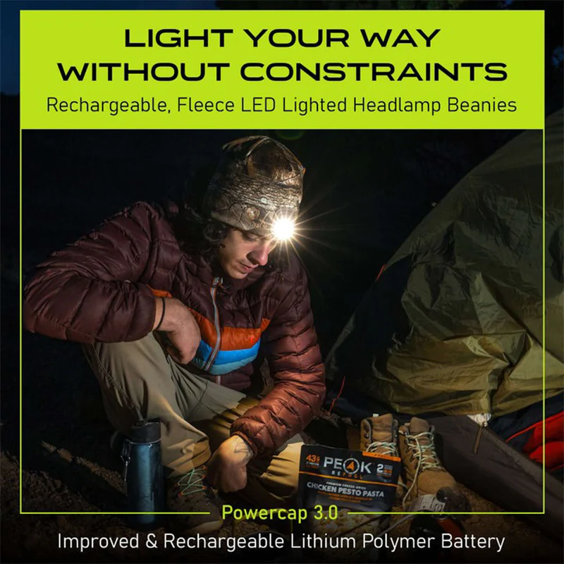 Panther Vision POWERCAP 3.0 Lighted Headlamp Fleece Beanies Rechargeable LED - 150 Lumens - Image 2