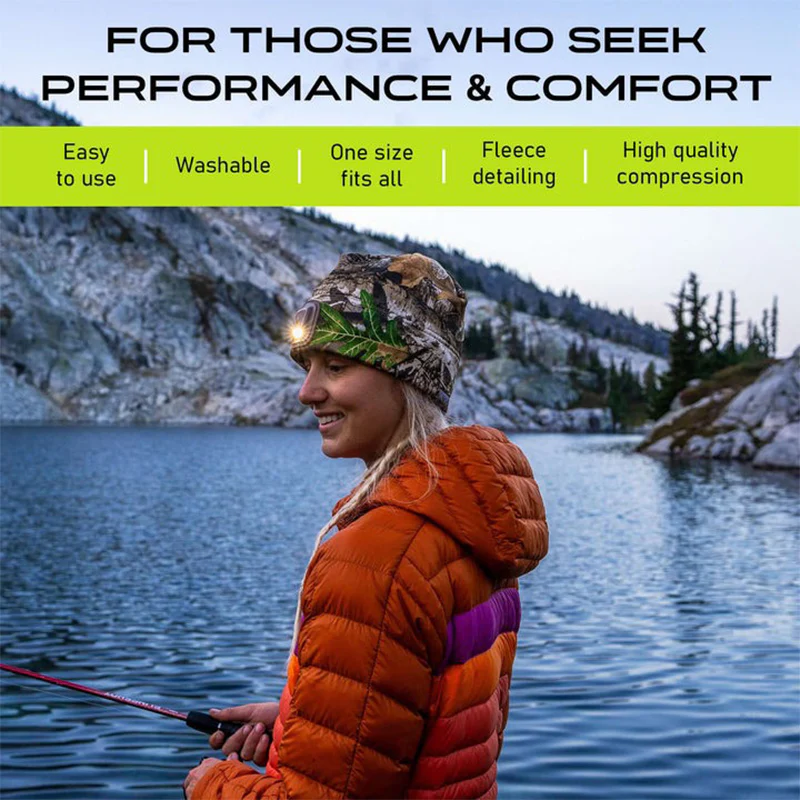 Panther Vision POWERCAP 3.0 Lighted Headlamp Fleece Beanies Rechargeable LED - 150 Lumens - Image 4