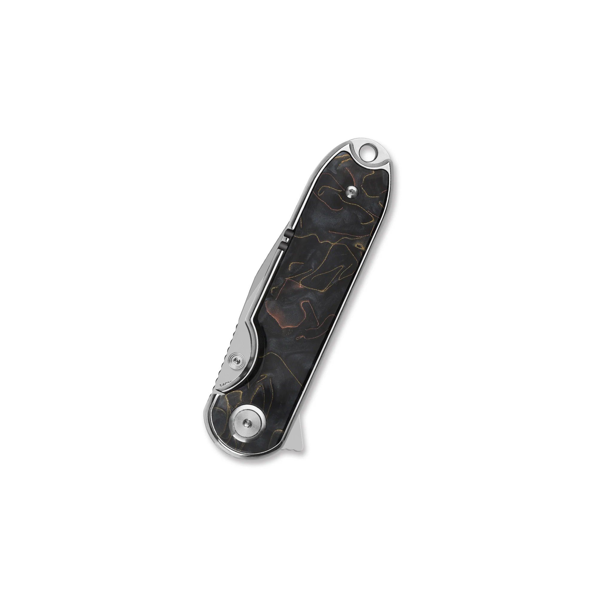 QSP Nebula Liner Lock Pocket Knife 14C28N Mirror Polish Blade Collectible EDC Folder - Image 18