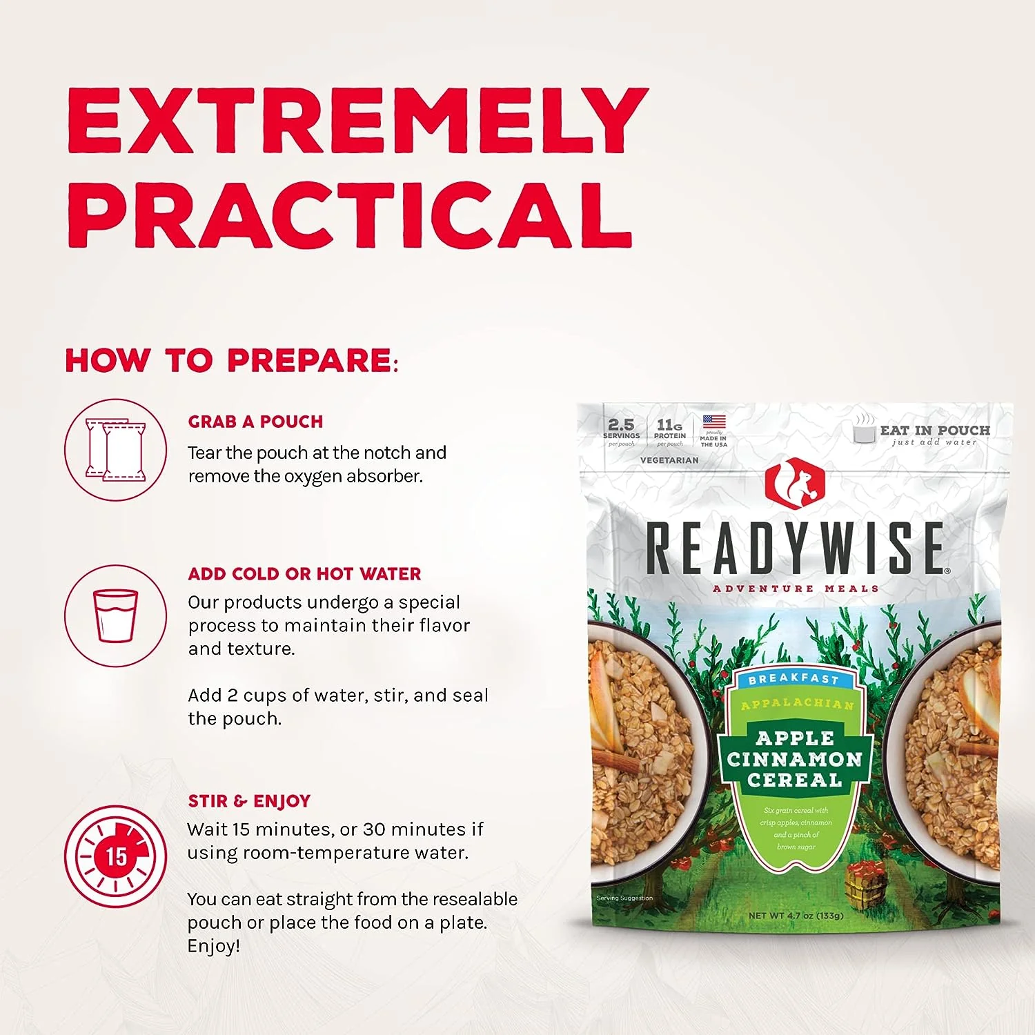 ReadyWise Appalachian Apple Cinnamon Cereal - Image 4