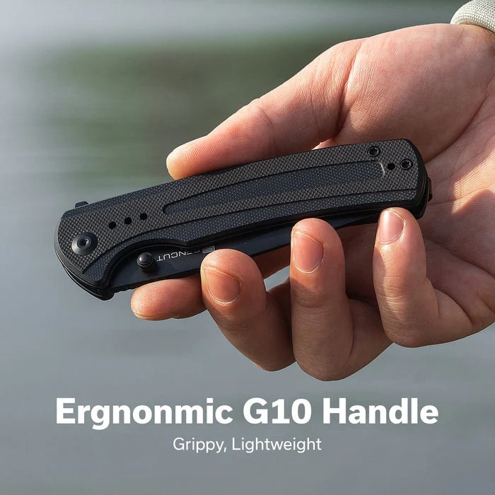 Sencut Regnator Folding Pocket Knife, 9Cr18MoV Clip Point Blade, Flipper & Thumb Stud Knife w/ G10 Handle - Image 3