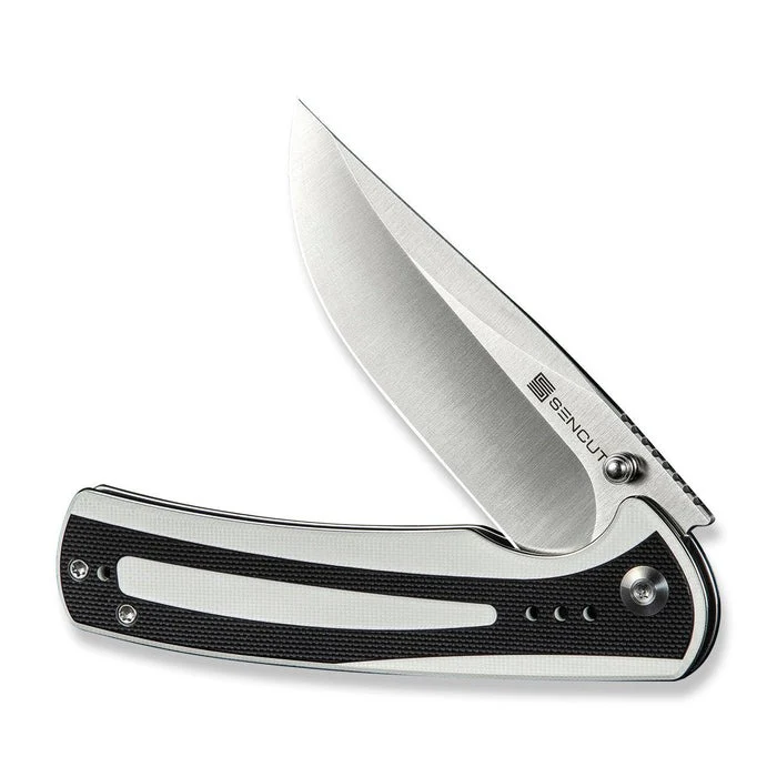 Sencut Regnator Folding Pocket Knife, 9Cr18MoV Clip Point Blade, Flipper & Thumb Stud Knife w/ G10 Handle - Image 36