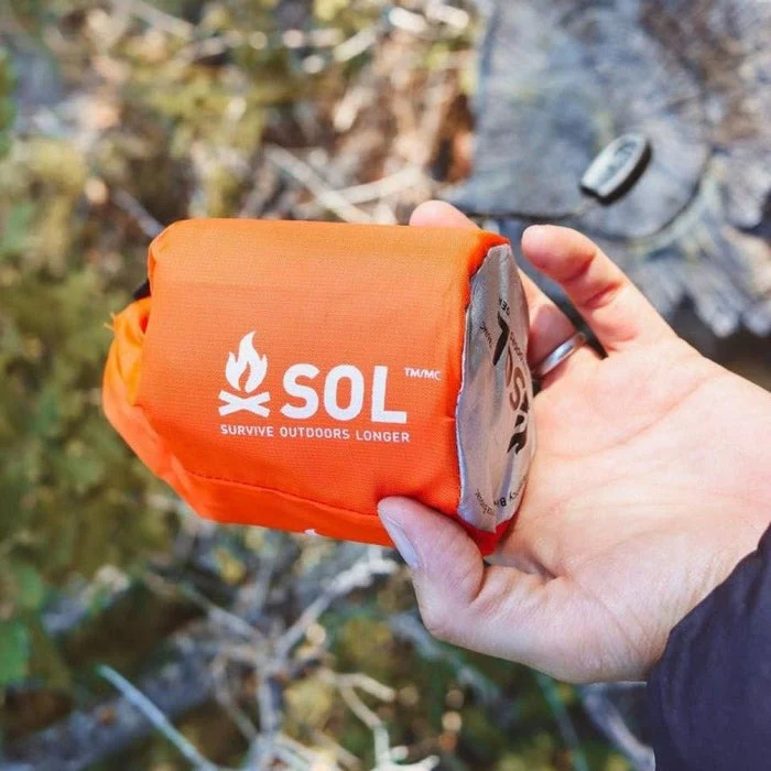 SOL Emergency Bivvy with Rescue Whistle - Orange - Image 2