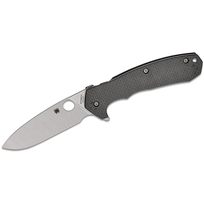 Spyderco Amalgam Carbon Fiber Handle - Plain Edge - C234CFP - Image 2