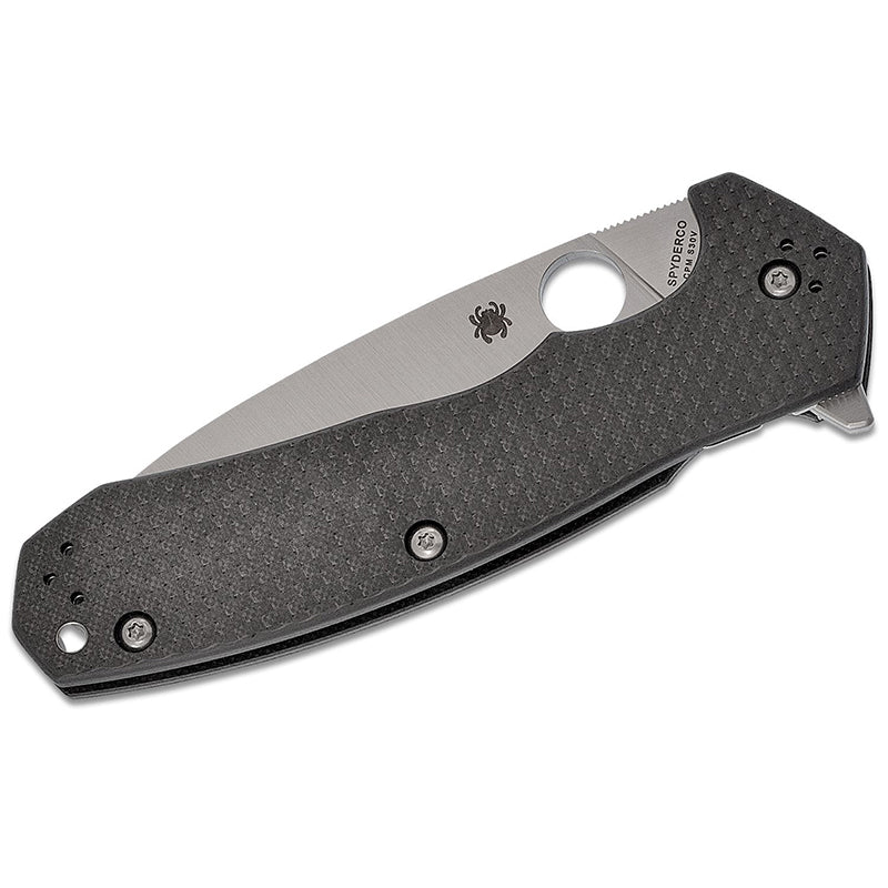 Spyderco Amalgam Carbon Fiber Handle - Plain Edge - C234CFP - Image 3