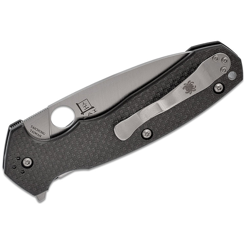Spyderco Amalgam Carbon Fiber Handle - Plain Edge - C234CFP - Image 4