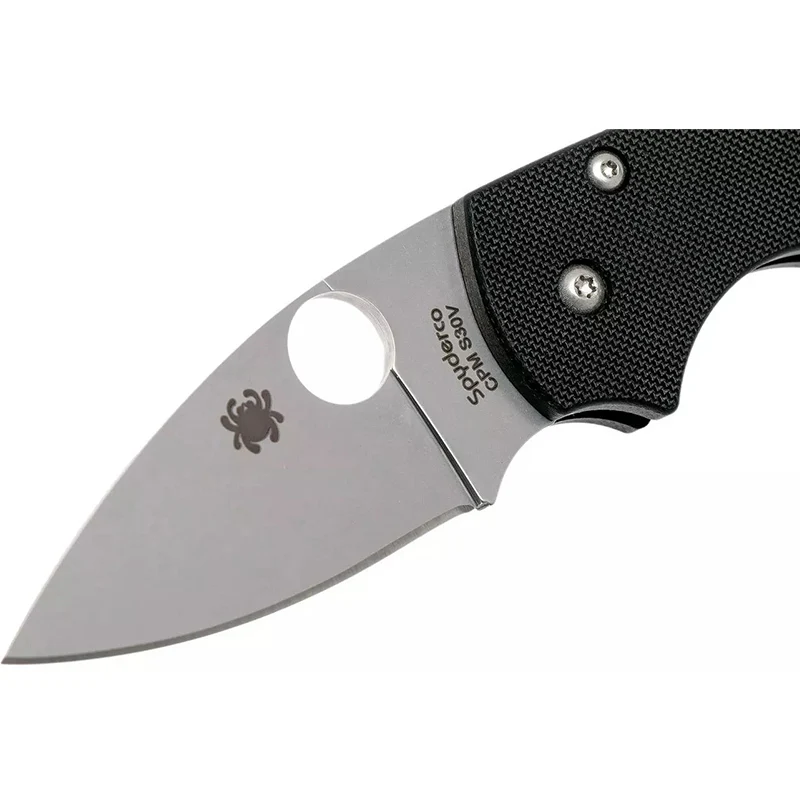 Spyderco Lil' Native Black Compression Lock - G-10 Handle - Plain Edge - Image 3
