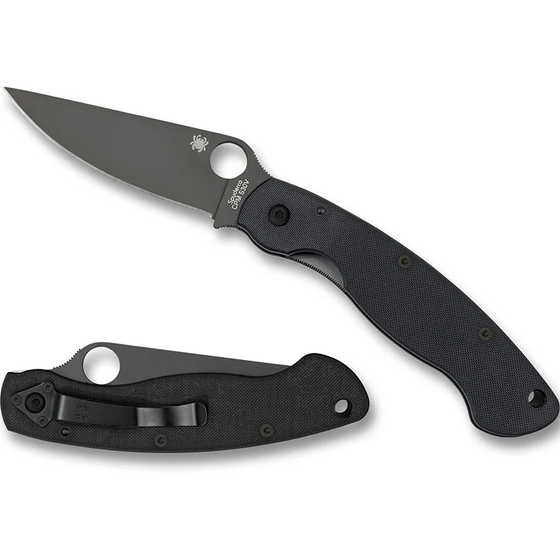 Spyderco Military Model - Black Handle Black Blade - C36GPBK