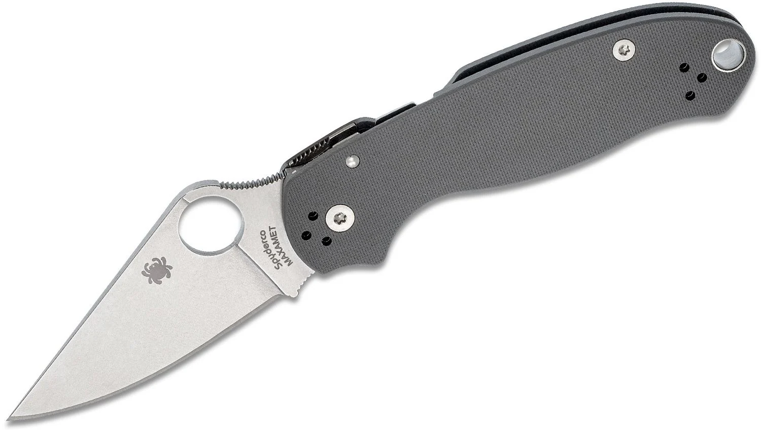 Spyderco Para 3 Maxamet - Dark Gray Handle Steel Blade - C223GPDGY - Image 4