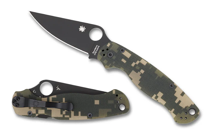 Spyderco PARA MILITARY 2 G-10 Black Blade - Image 2