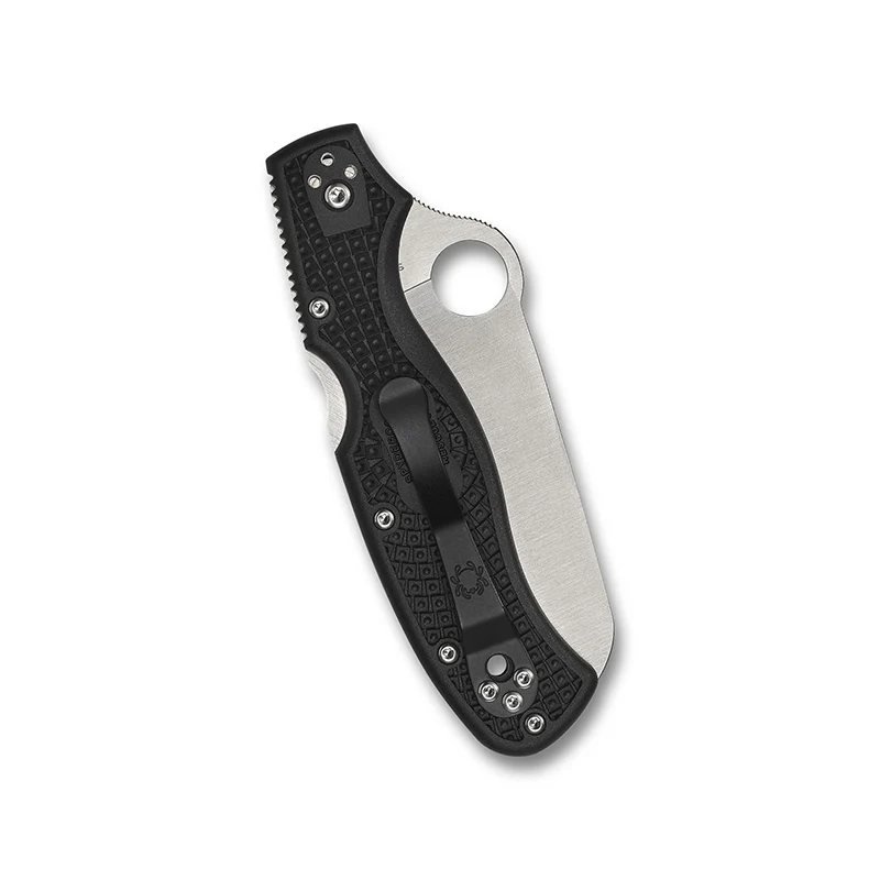 Spyderco Rescue 3 Thin Line, VG-10 Serrated Blade with Black FRN Handle, Back Lock Pocket Knife - Image 4