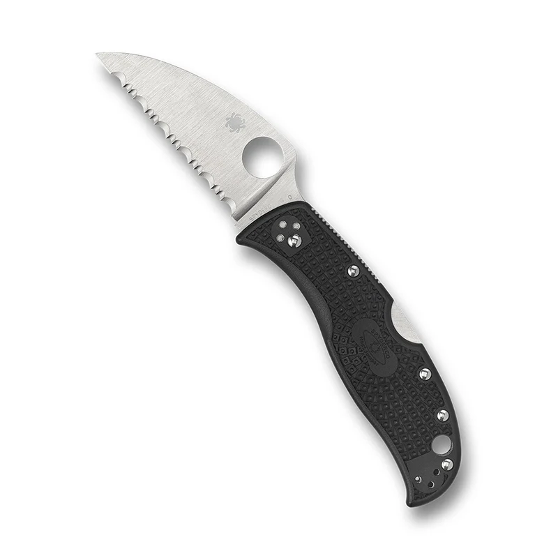 Spyderco Rockjumper, SpyderEdge Lightweight Knife, VG-10 Steel Blade with Black FRN Handle - Image 3