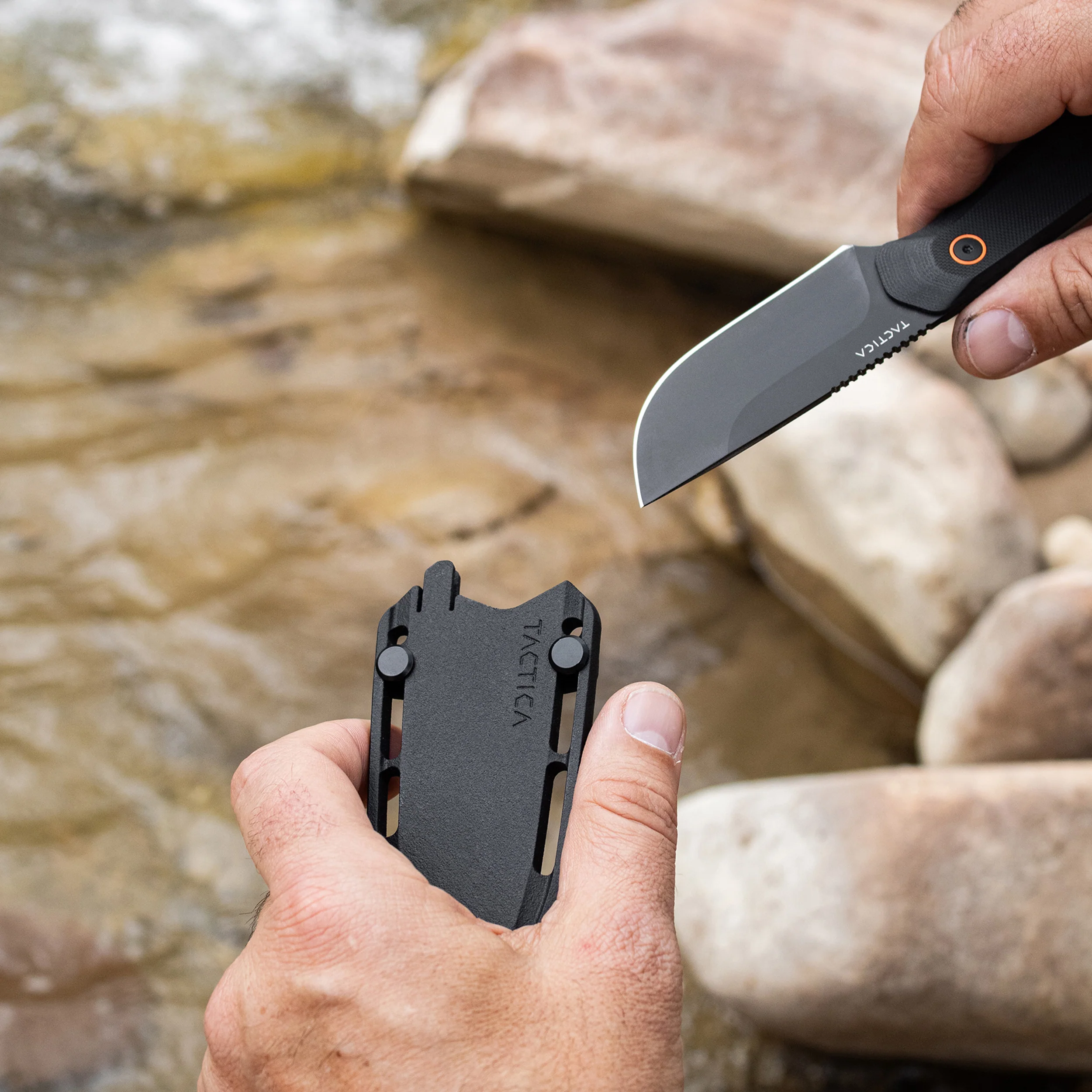 Tactica K.300 Fixed Knife D2 Steel Drop Point Blade G10 Handle with Sheath - Image 4