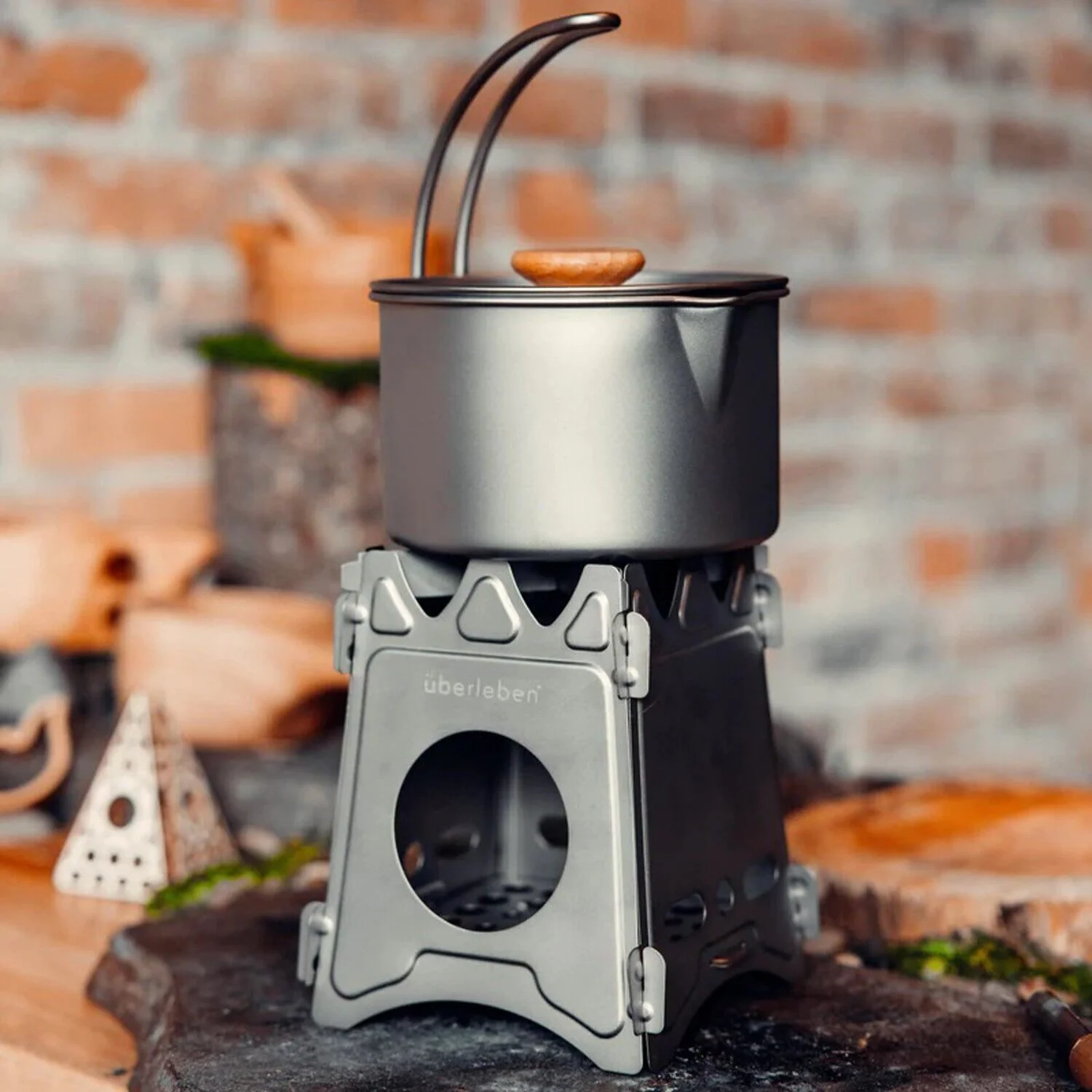 Überleben Stainless Stöker Flatpack Stove + Waxed Canvas Sleeve - Image 7